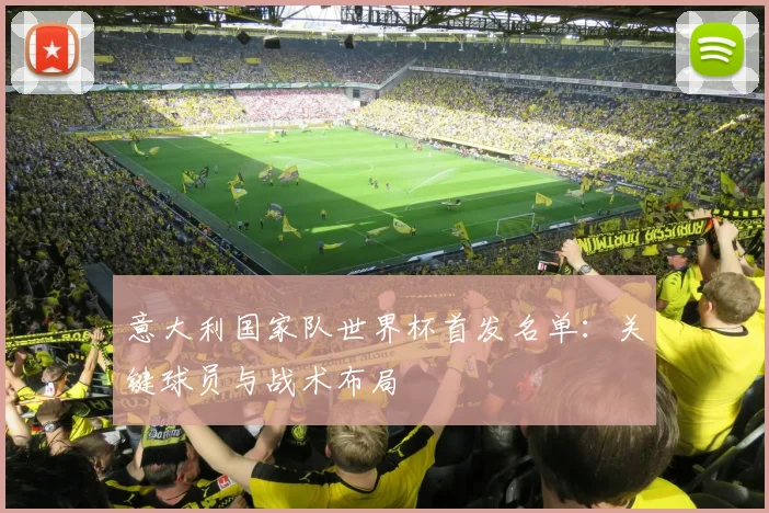 意大利国家队世界杯首发名单:关键球员与战术布局
